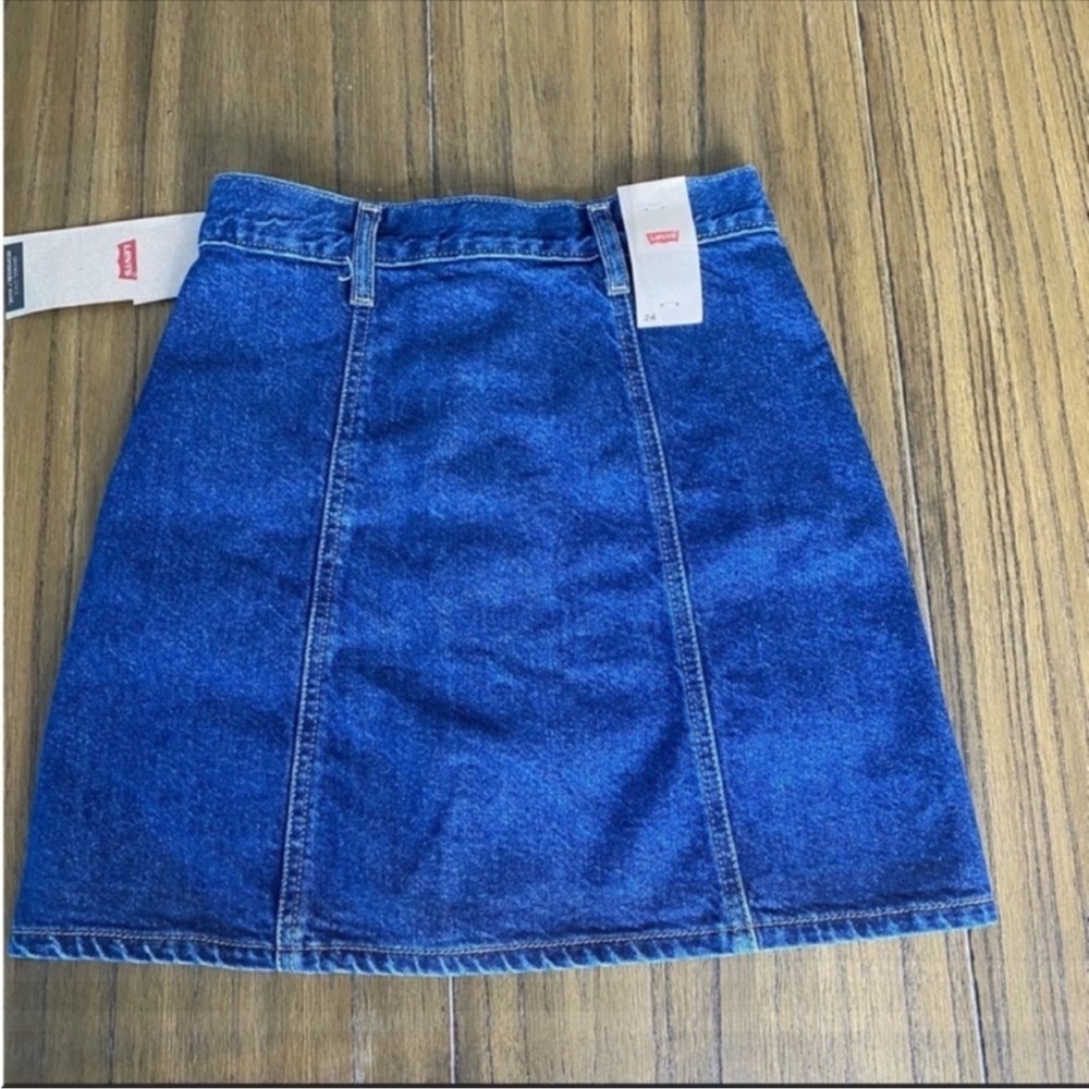 Levi's high rise button front denim skirt - Picture 6 of 8